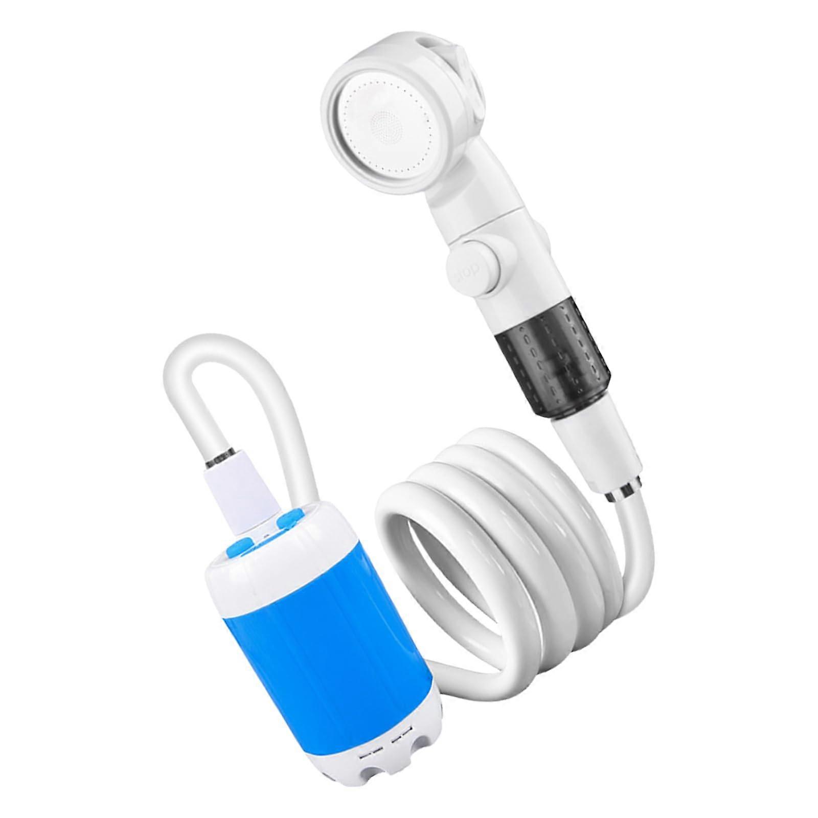 Rechargeable Shower Pump 4000mAh Battery High Flow Compact Portable Design For Camping Travel Dorms