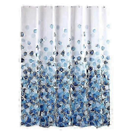 Delicate Shower Drape with Hook Good Drapability Polyester Modern Large Soft Bath Curtain for Hotel Edition 0724
