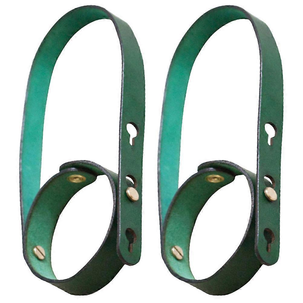 Green PU Coffee Cup Sleeve for Protection Use Lightweight and Compact Size Fits Most Cups 2pcs