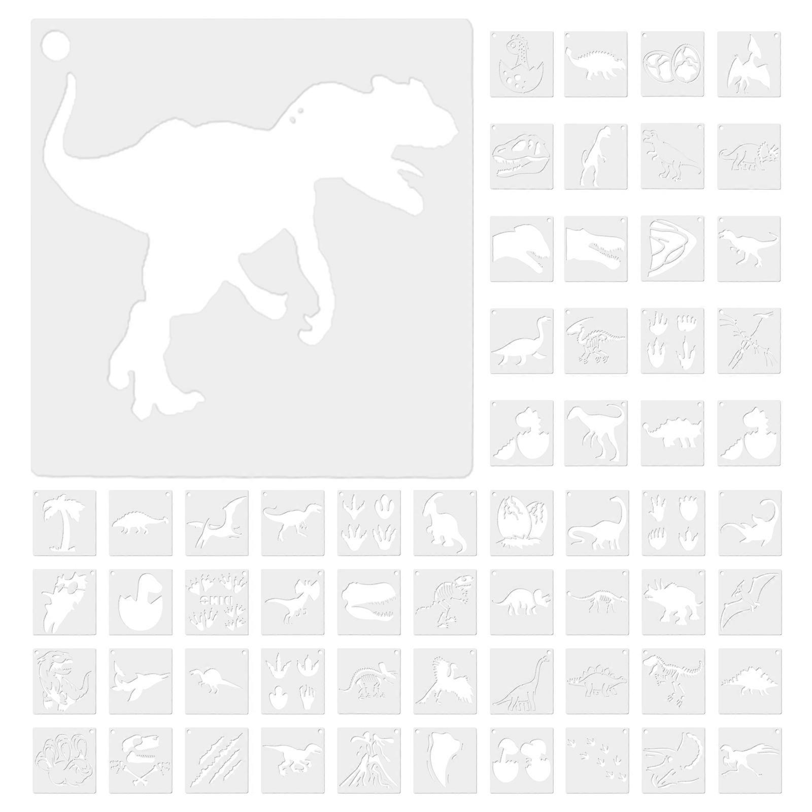 Delicate Stencil 60Pcs White Pet Craft Stencil for DIY Use