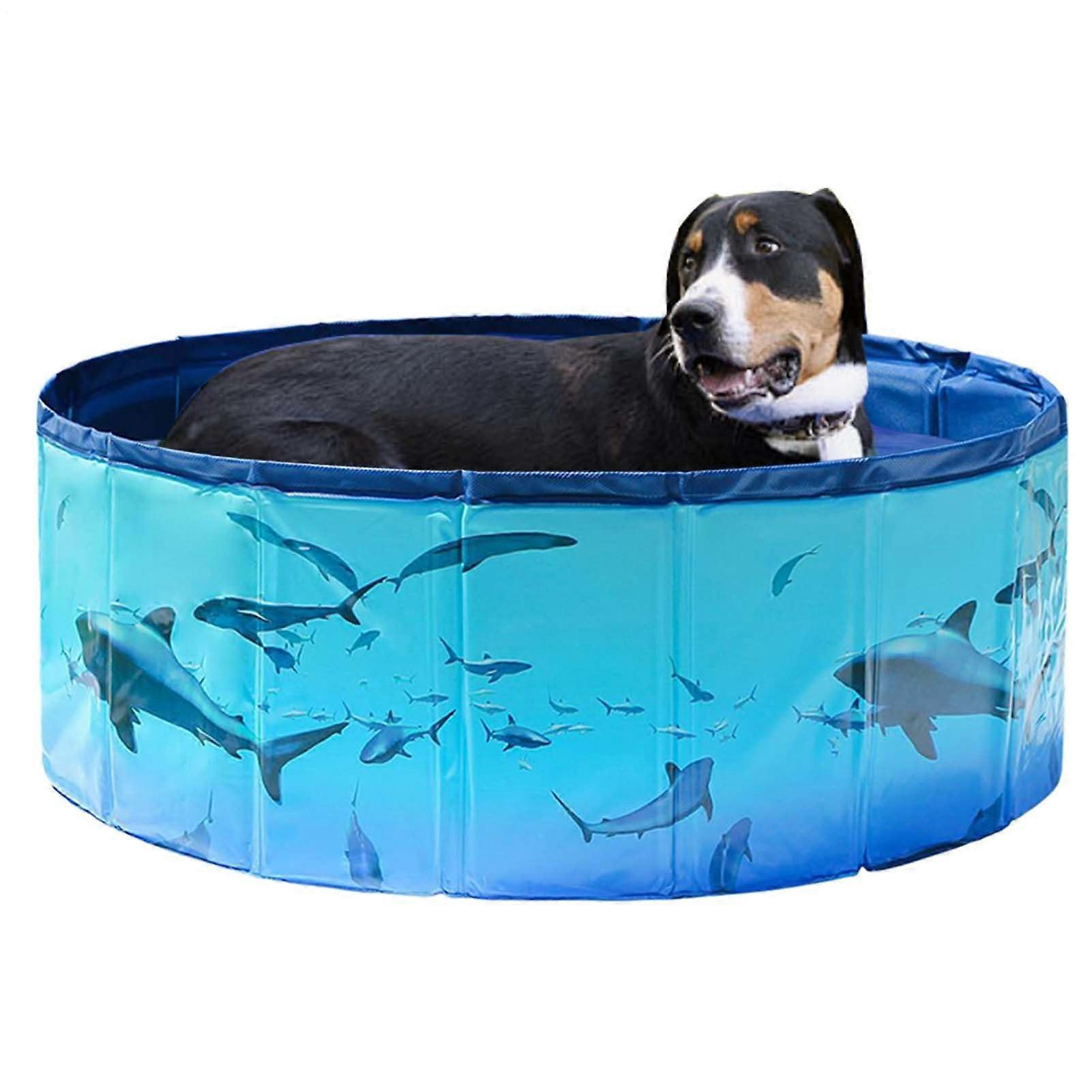 Hundepool, Foldable Pet Pool Dog Bathtub Wading Pool Bath