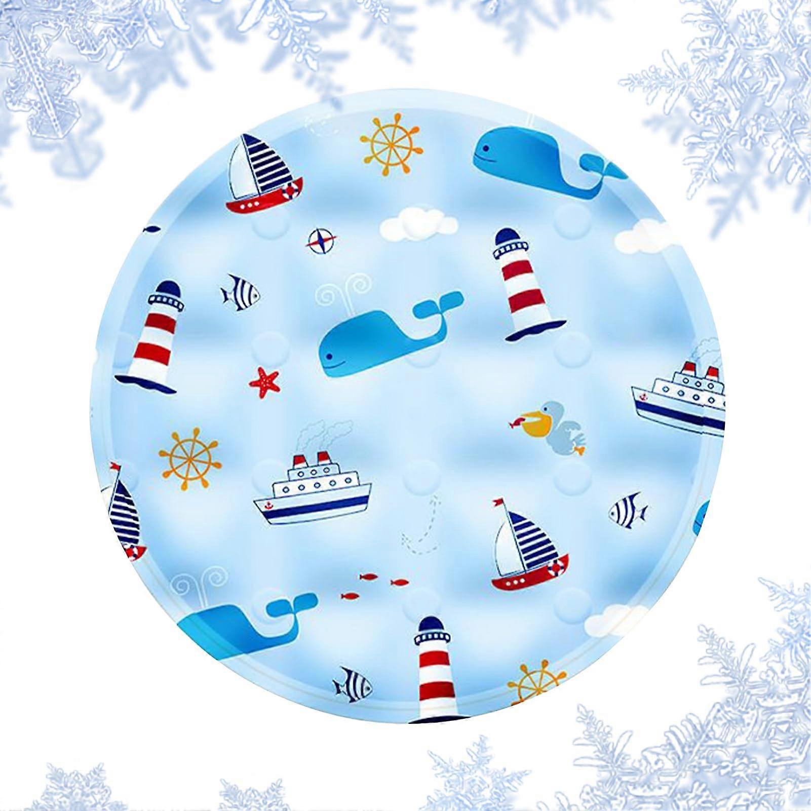 Cooling Mat for Cats, Cooling Pad Waterproof Round Portable Sleeping Mat for Small Pets Indoors and Car Travel, for Kittens, Puppies, and Rabbits