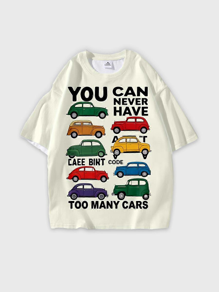 T-shirt round neck Pattern loose short sleeve N248