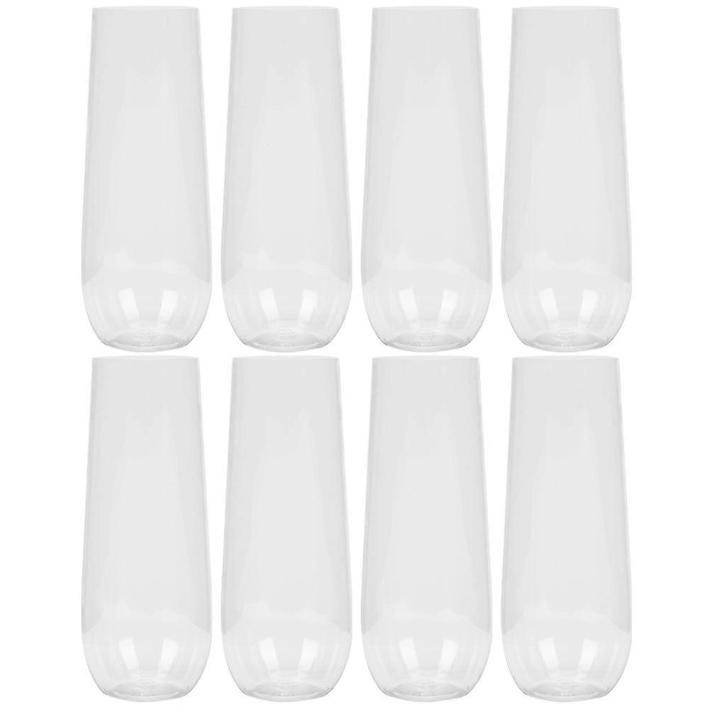 Verres à vin transparents pour un usage quotidien Conception robuste et légère Taille parfaite pour les fêtes 8pcs