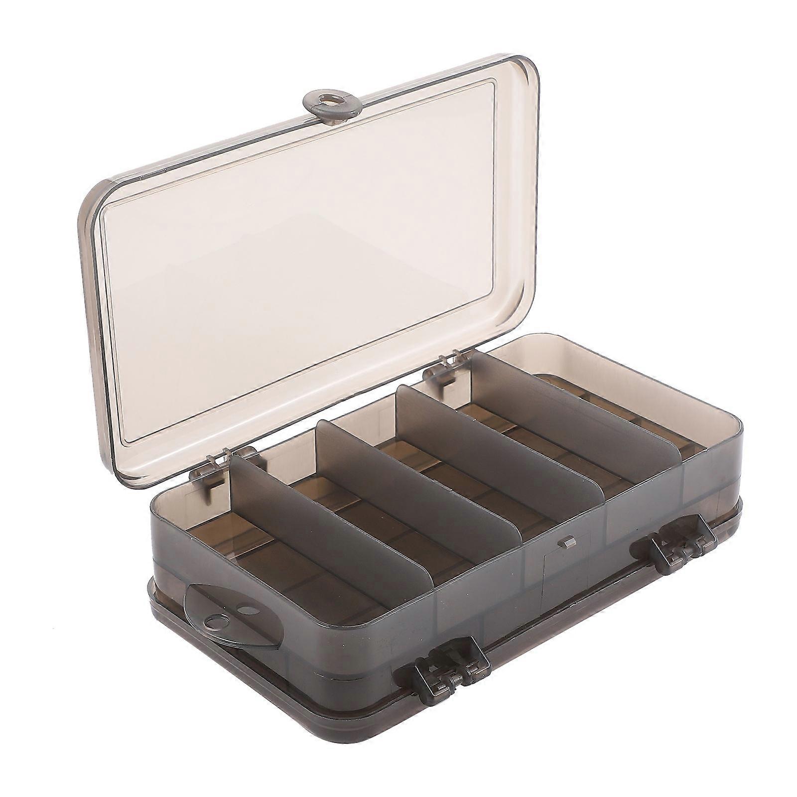Portable Double Sided Fishing Box Lightweight Lure Storage Container for Outdoor Use Durable Tackle Organizer for Baits and Accessories
