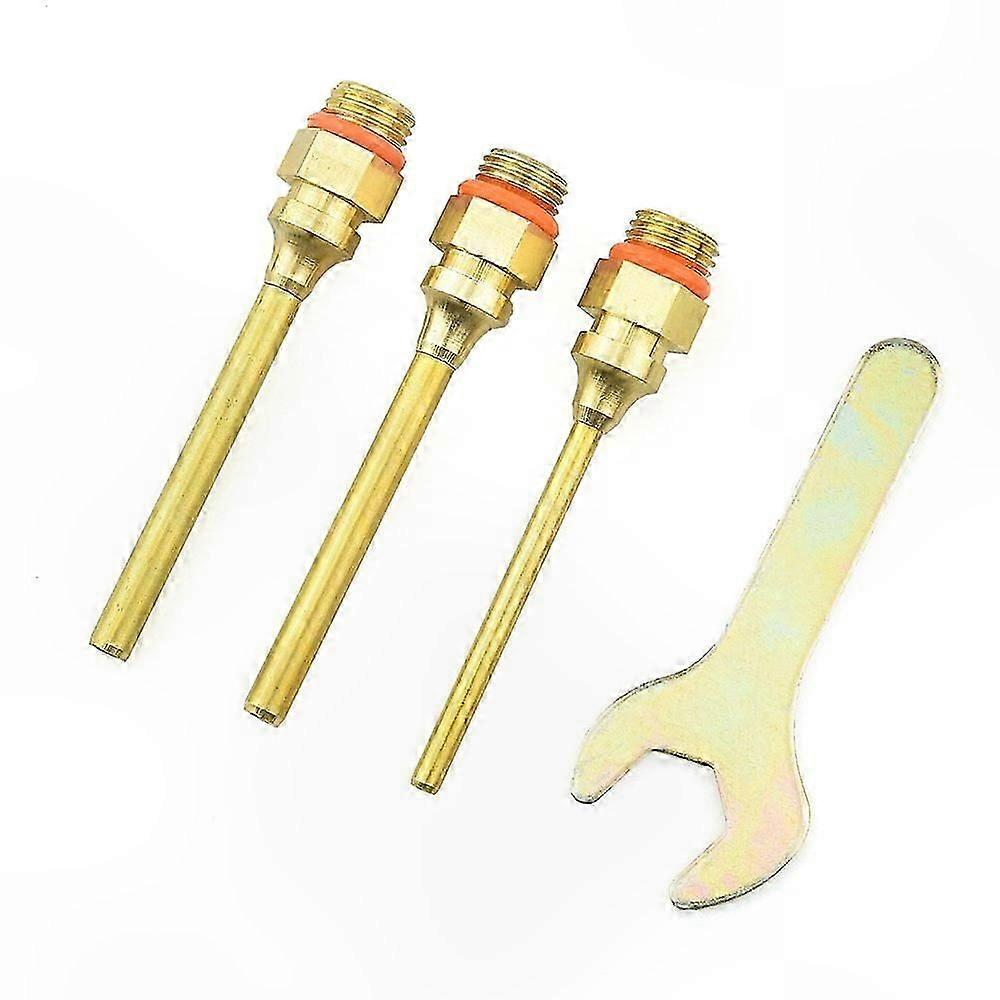 Copper Nozzle Tip Set for Glue Guns, 70mm, 3 Sizes with Spanner for Home Repair Projects