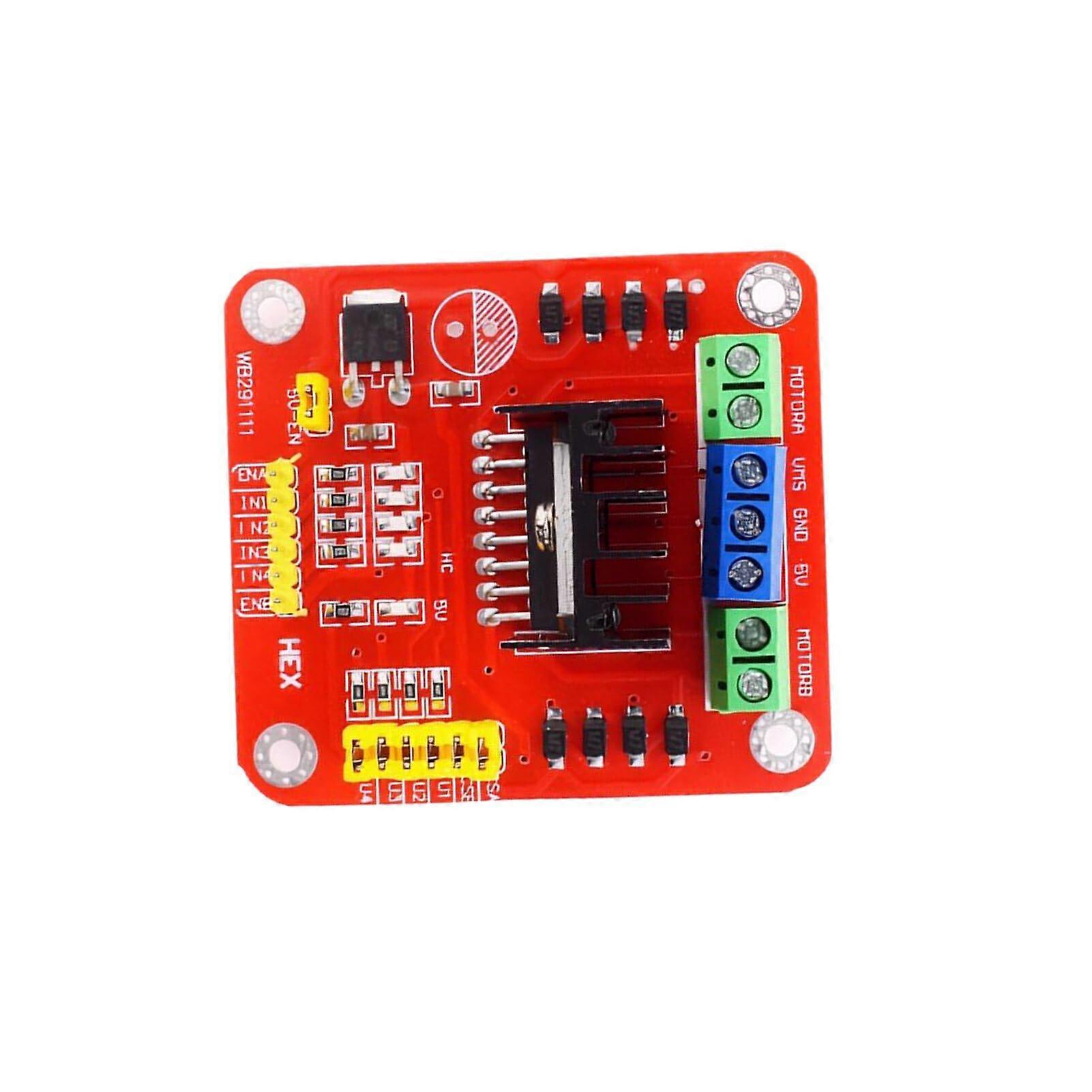Stepper Motor L298N Driver Board Module, Dual H-Bridge Motor Drive, Compatible with Arduino and Raspberry Pi, L298N Chip