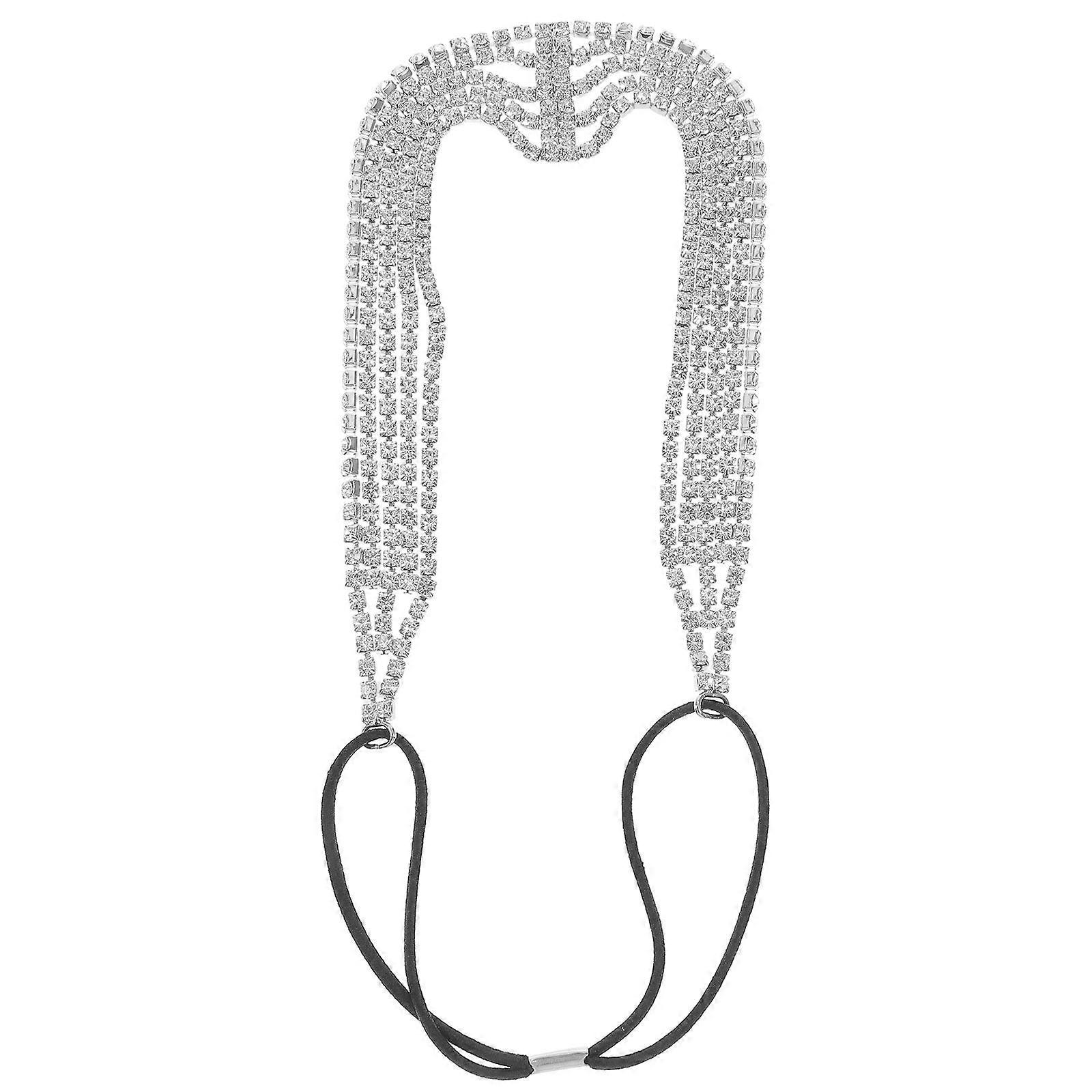 Delicate Multi-layered Headband For Women Festive Events With Stretchy Elastic Material 1Pack