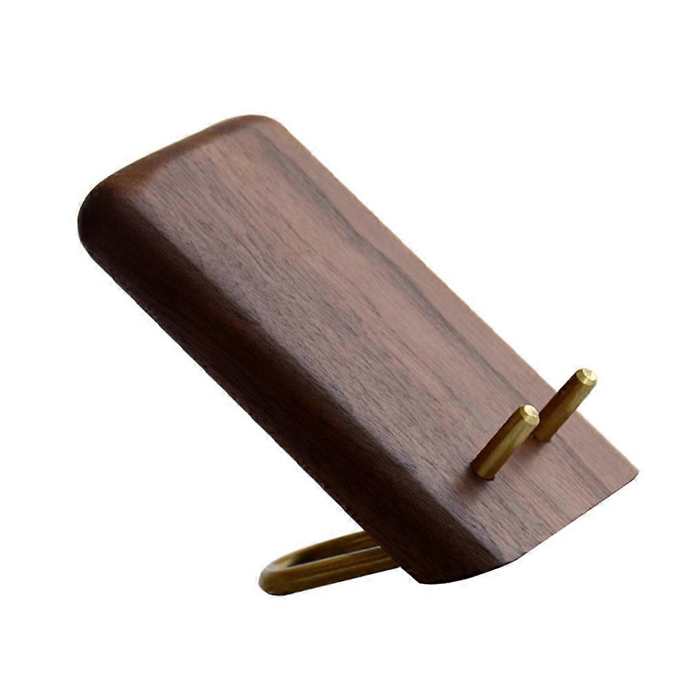Phone Stand Mobile Phone Holder Simple Use Brown 4.1×2.8×3.5in 1Pack