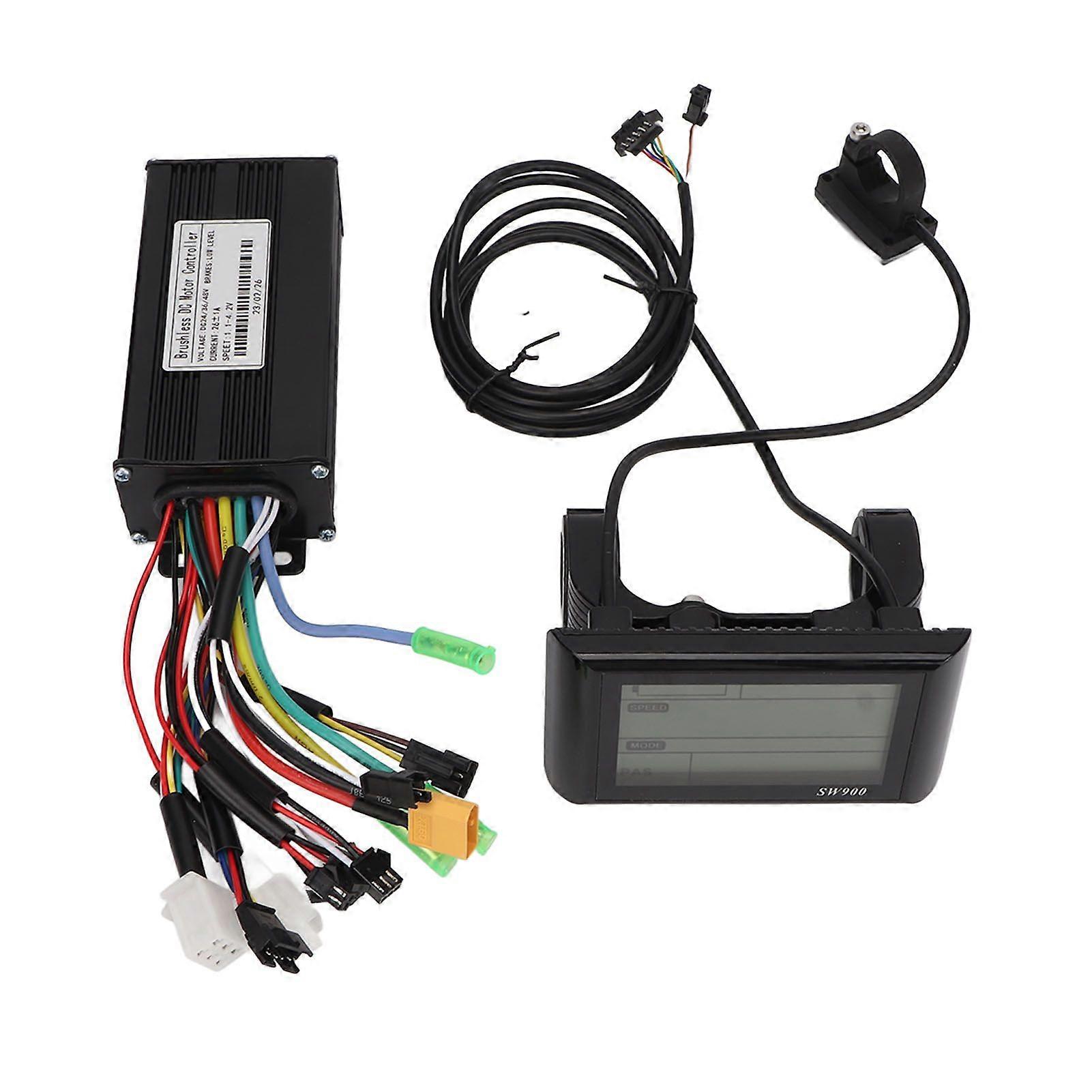 Elektrofahrrad-Motor-Controller-Kit 26A DC 24V 36V 48V Wärmeableitung LCD-Display-Panel-Brushless-Controller für Fahrrad