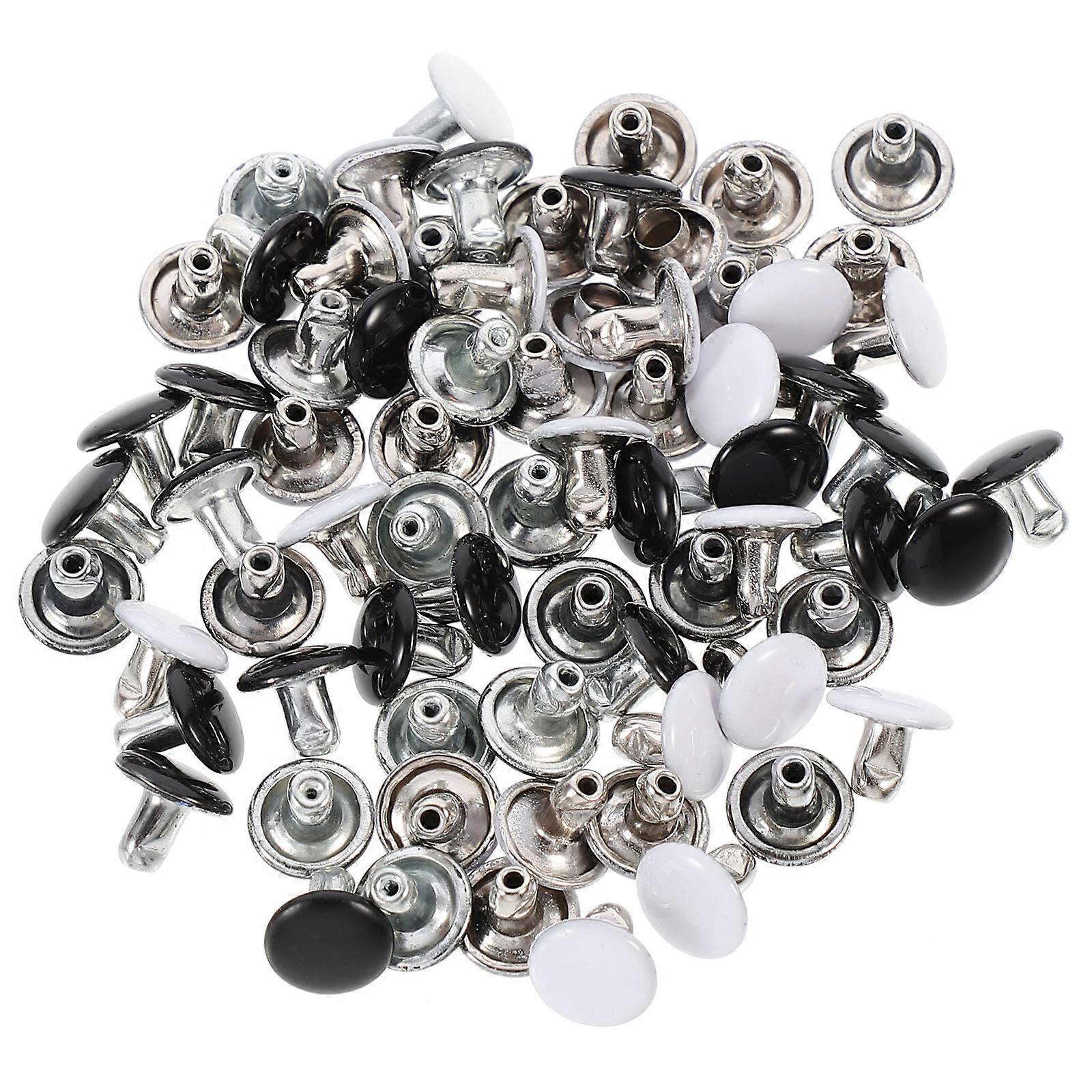 100 Sets Double Sided Rivets for Craft DIY and Repair