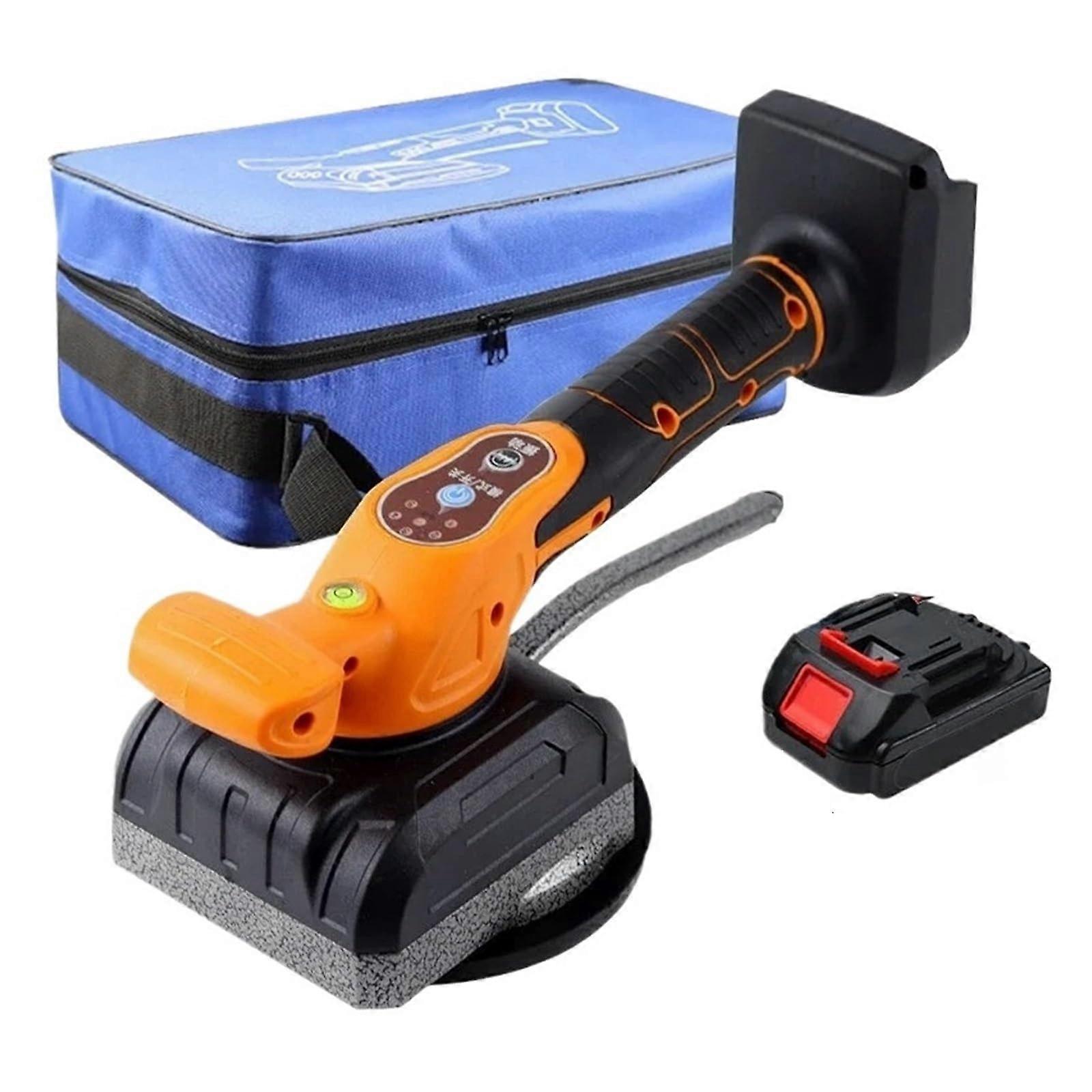 Tile Vibration Tool 48VF Rechargeable Automatic Tiling Machine Floor Laying Leveling Spirit Level 7 Gears 1 Battery