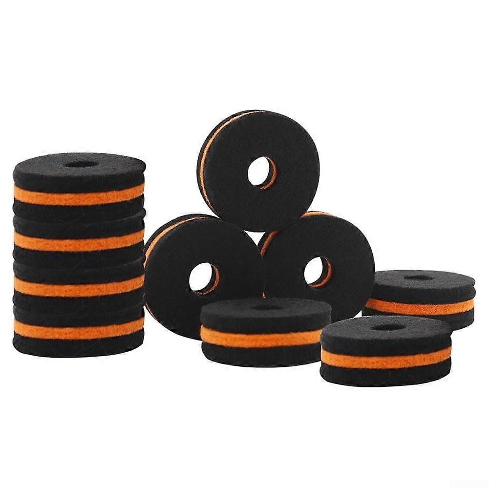 10-piece Drum Felt Washer Set, Foam Construction for Drum Kits, High Performance and Compatibility
