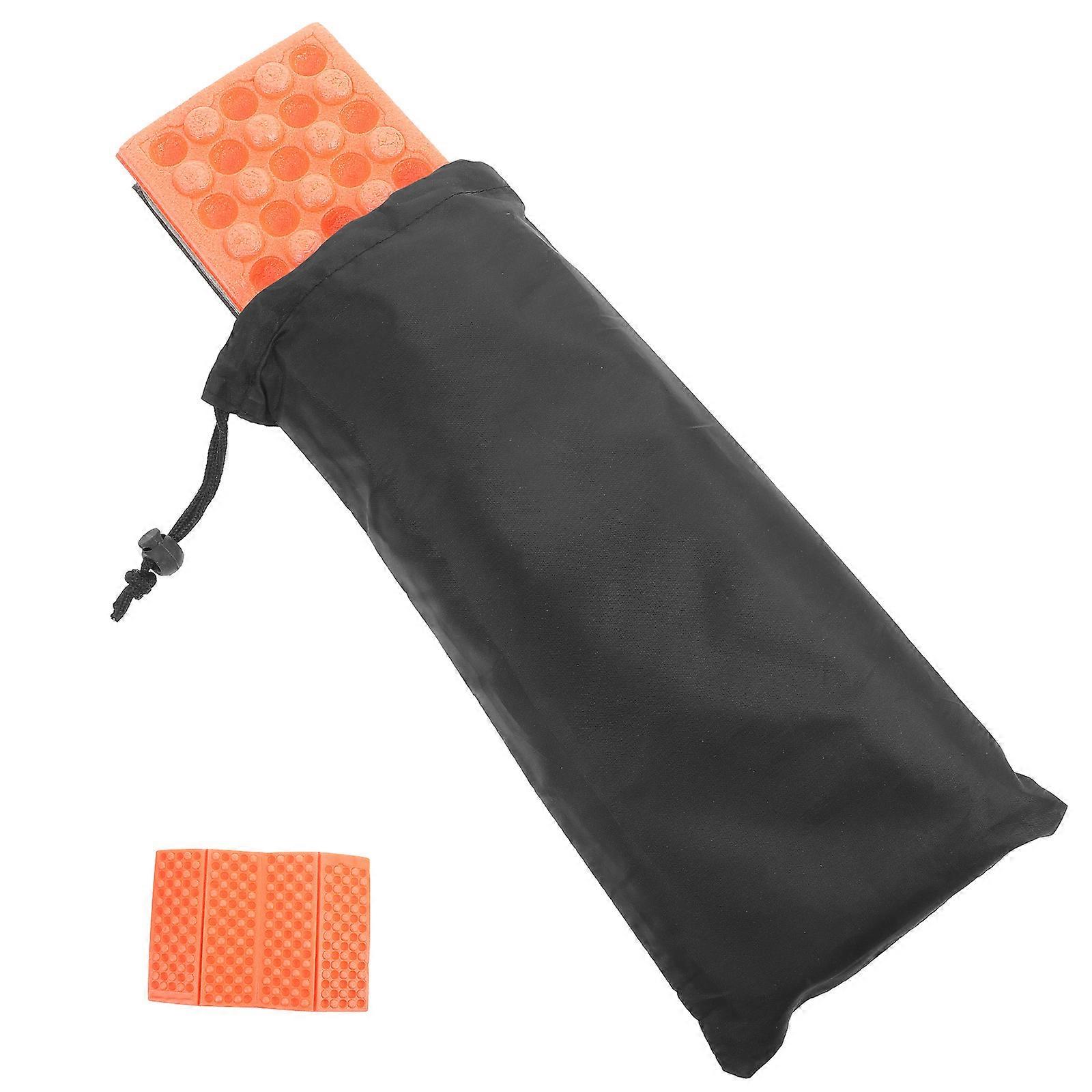 Portable Seat Pad Hexagonal Picnic Sitting Mat Orange Waterproof Foldable 1Set