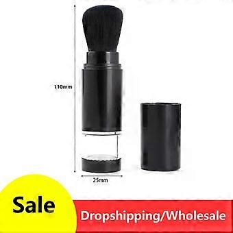 Nylon Bristle Refillable Cosmetic Brush with Large Dispenser Powder Bowl Crimping Tool Makeup Brush Foundation Makeup Tools