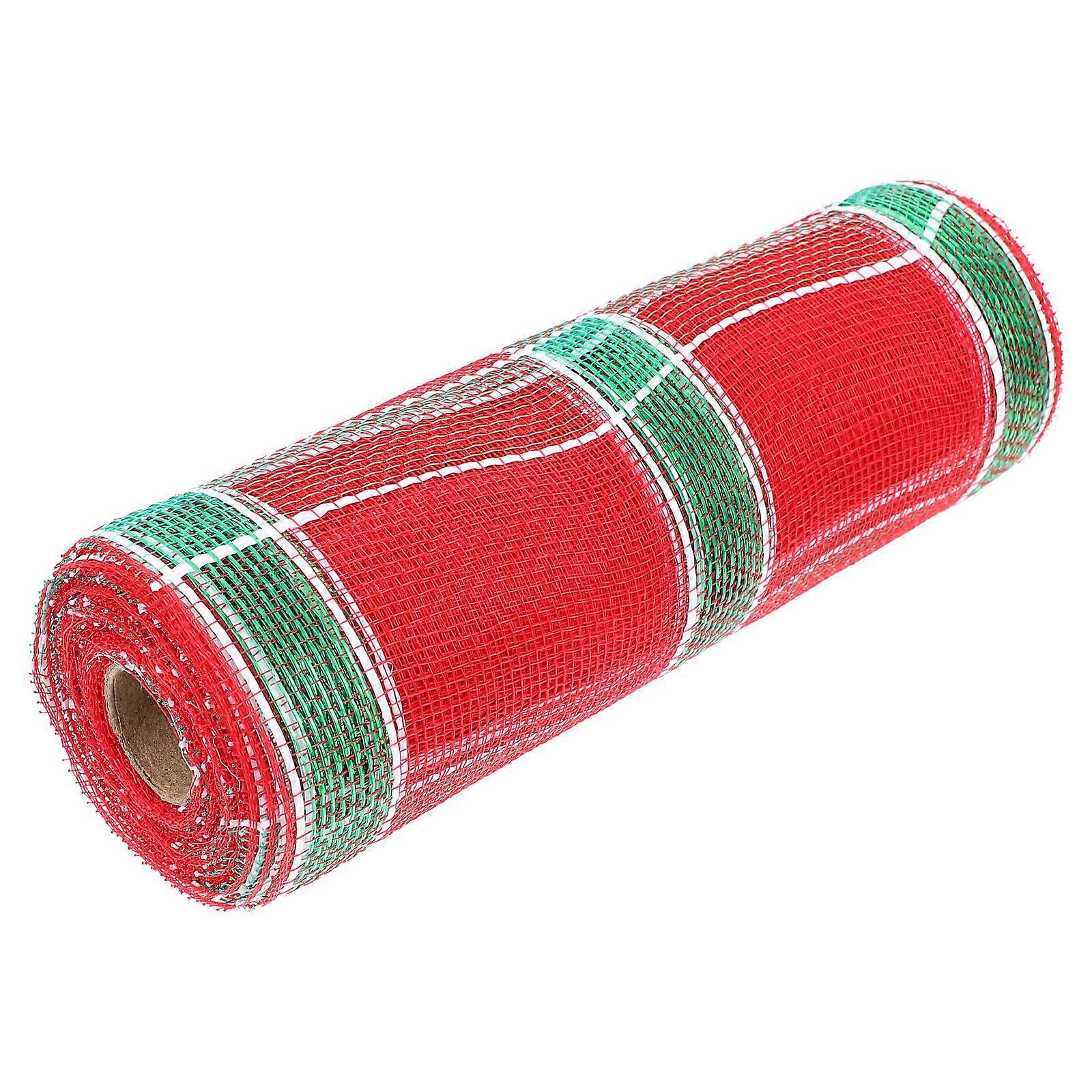 Decorative Mesh Ribbon For Gift Wrapping Christmas Parties Elegant Polyester Ribbons 1 Roll