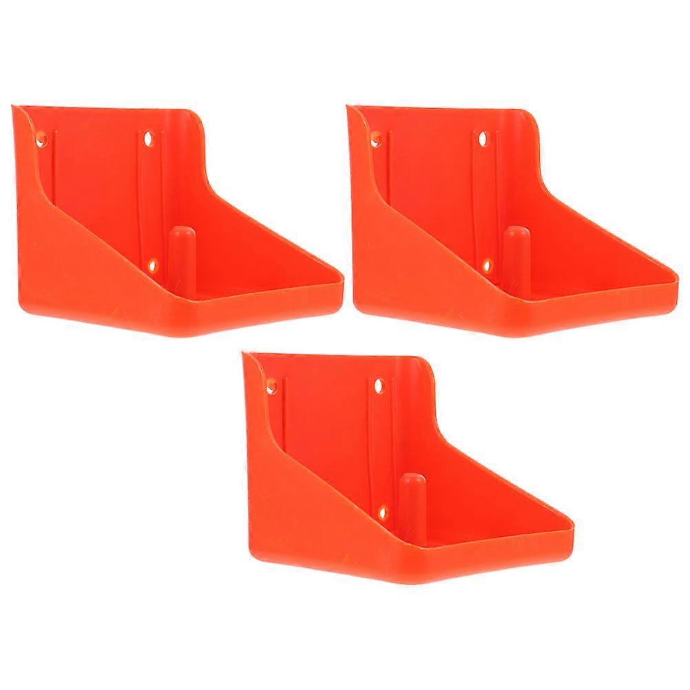 3pcs Thick Plastic Salt Brick Licking Box for Livestock Durable Feeding Tray with Multiple Fixed Positions for Sheep, Goats, and Horses