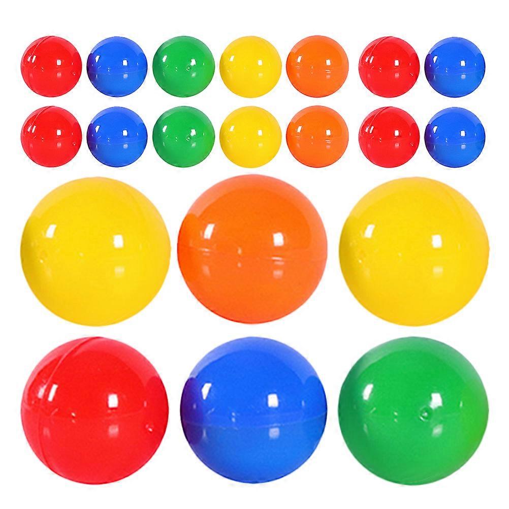 50pcs Colorful Openable Plastic Raffle Balls, Small Empty Balls for Celebrations, Events, Games, Reusable Game Supplies