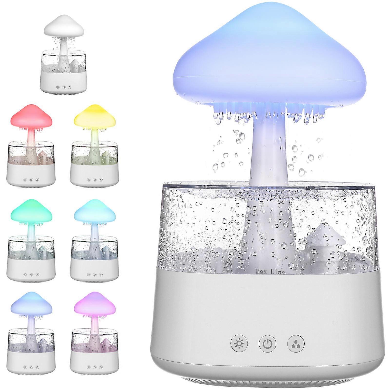 Cloud Humidifier White Device For Bedroom Relaxation With Night Light Function 1Pcs