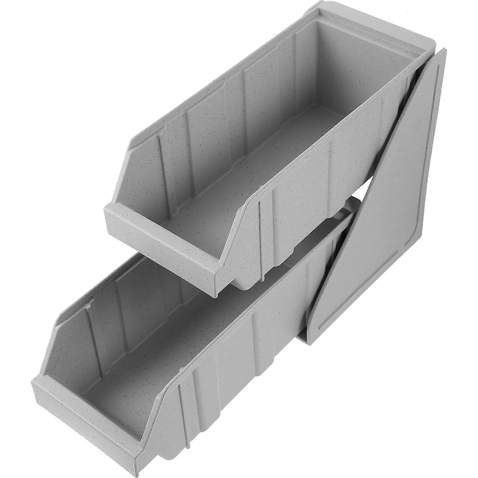 Multi-Grid Sugar Bag Container For Small Businesses 23.1X19.5X14.2CM Grey Stylish Design 1Set