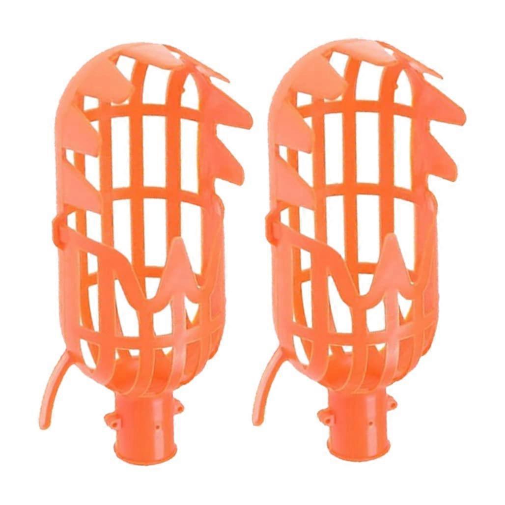 2PCS - Fruit Picker Tool for Easy Harvesting, Orange Color, Ideal for Quick Fruit Gathering