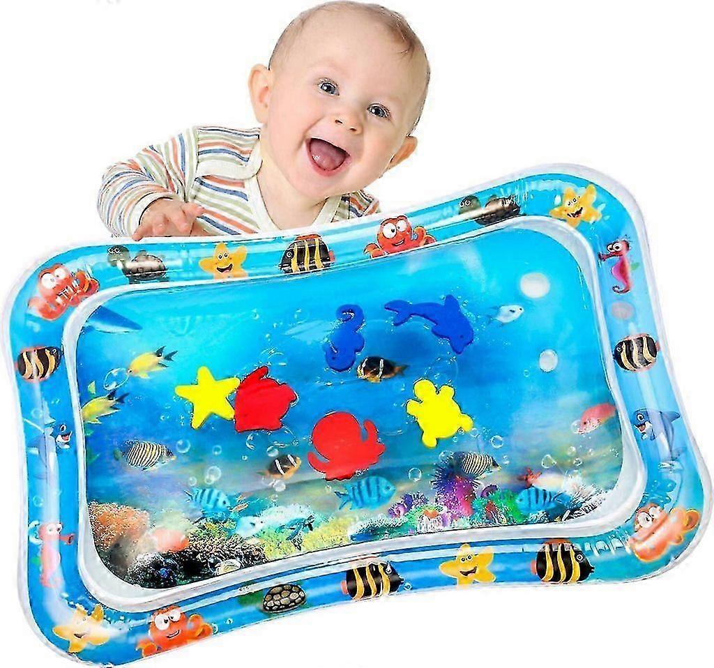 Leak-Proof Inflatable Baby Play Mat with Movable Floating Elements