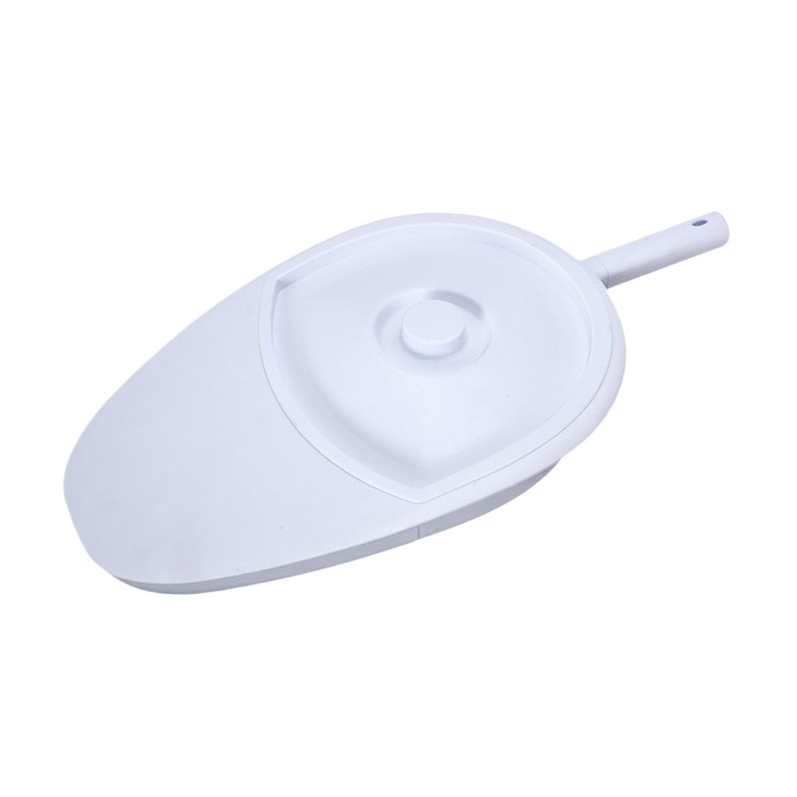 Bedpan for Elderly, Covered Urinal Container, Stable Portable Toileting Bowl with Large Capacity, Easy to Clean
