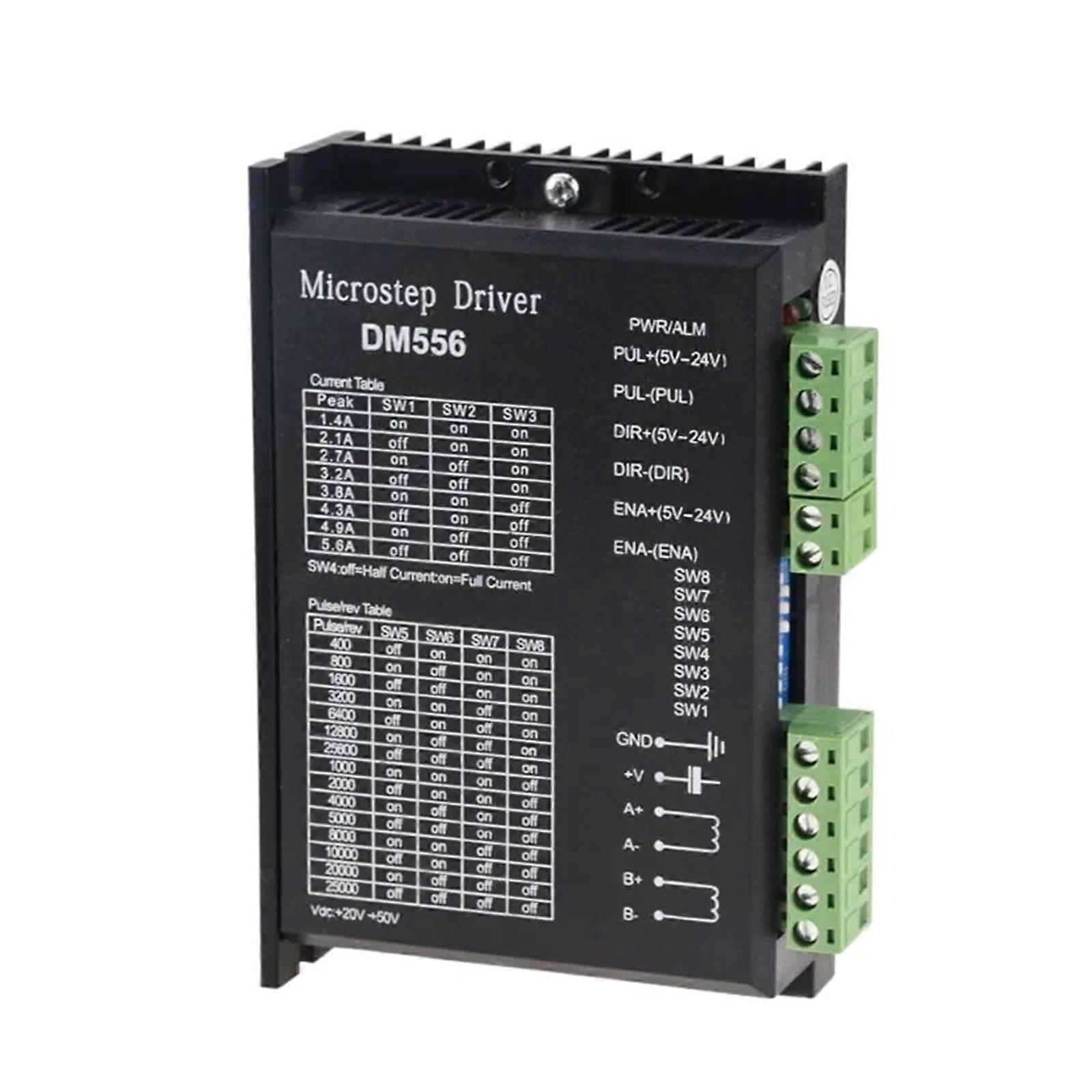 DM556 Stepper Motor Driver, 2 Phase 5.6A, Digital Control for 57/86 Stepper Motors, NEMA23/NEMA34 Compatible