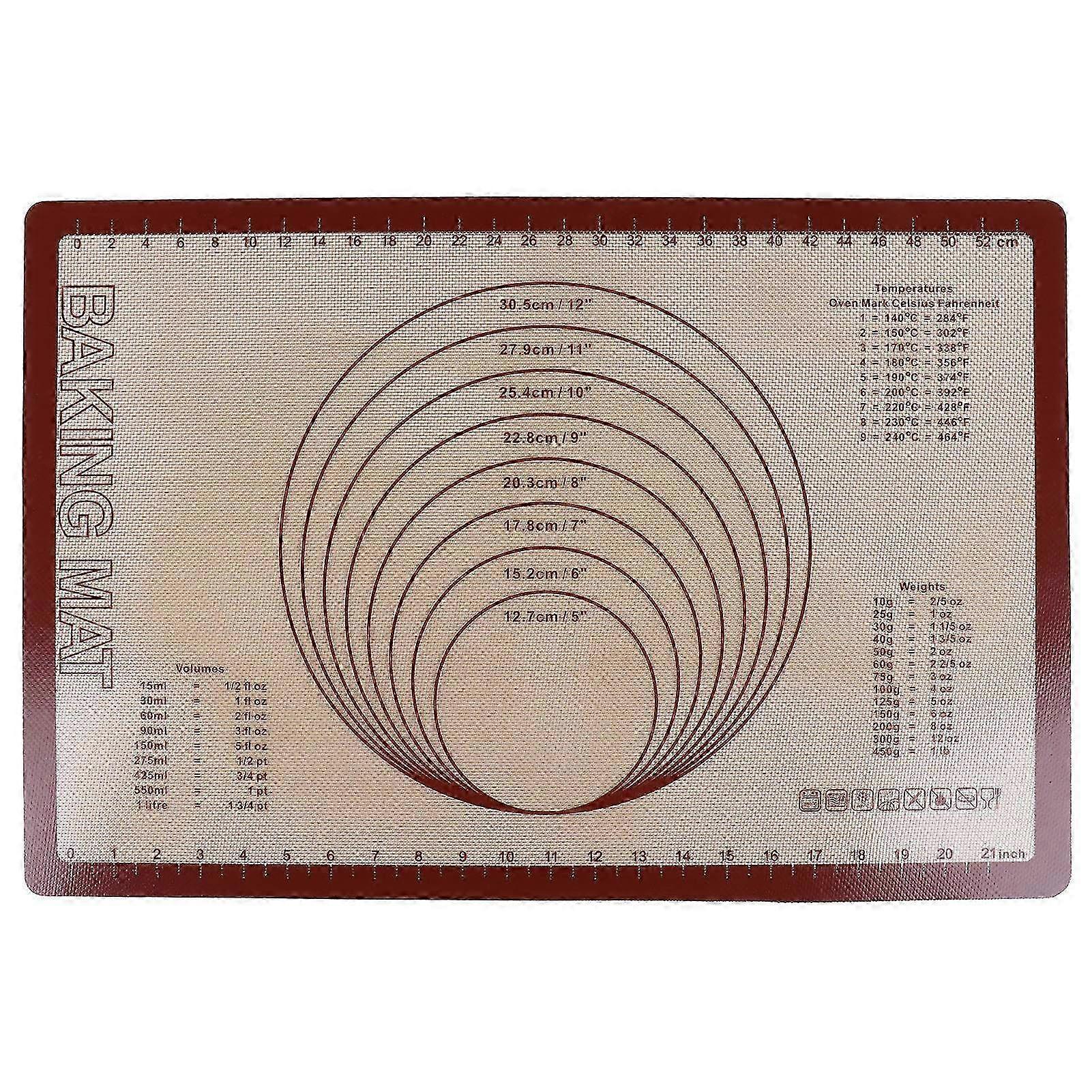 Silicone Fiberglass Baking Tray & Rolling Mat - Versatile Baking Mat for Home, Kitchen & Bakery Use