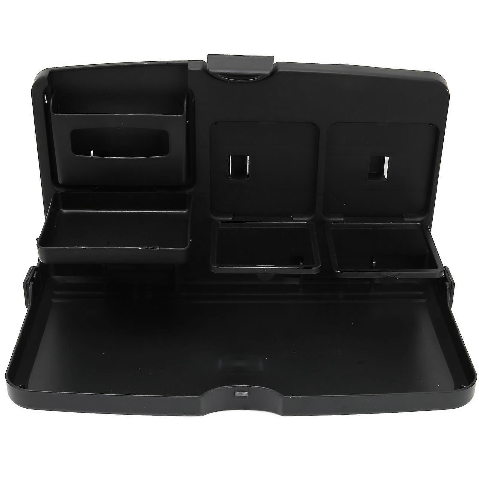 Car Tray Foldable ABS 34x20x3cm Black Backseat Table Holder