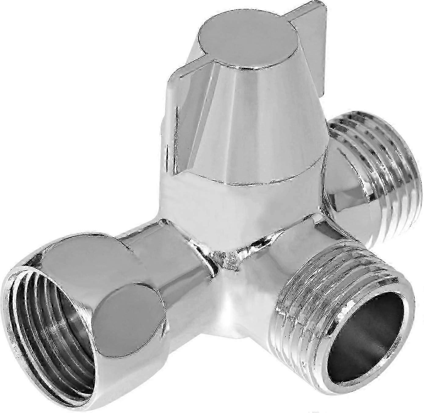 3-Way Shower Diverter Valve for Handheld, Overhead and Shower Arm Connections