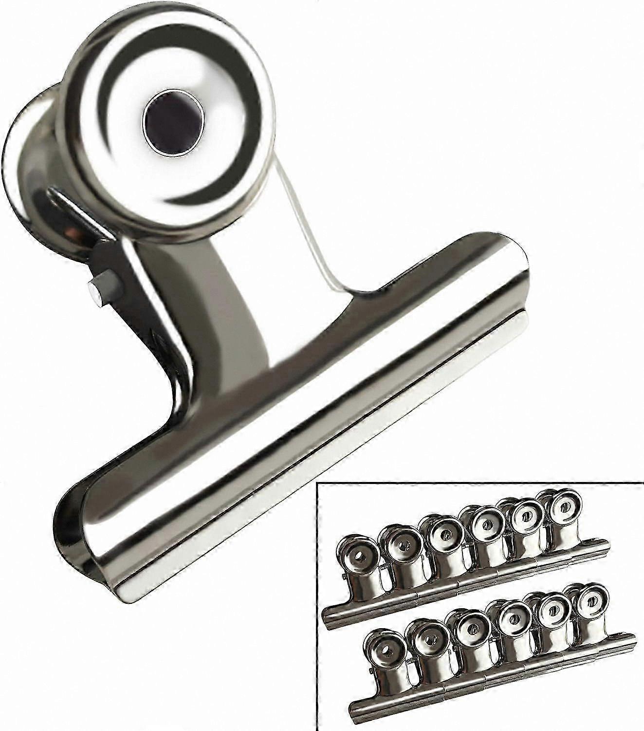 12 عبوة 38 مم مشابك معدنية فضية مستديرة للاستخدام المنزلي لمكتب تجليد الورق