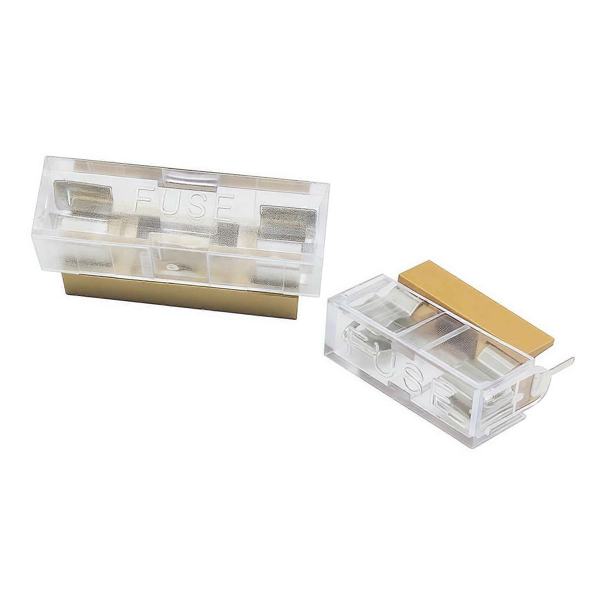 Glass Fuse Holders With Transparent Cover, 5x20mm And 6x30mm Fuse Blocks, 250V Header (6x30mm), 10 Pieces