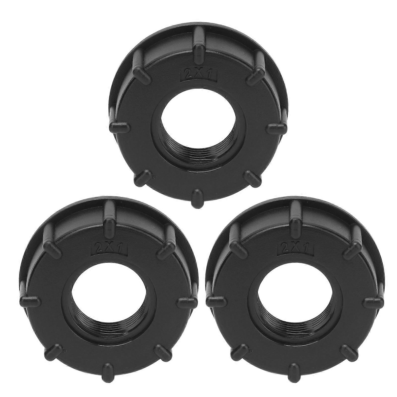 3-piece IBC tank connection, plastic drain adapter, coarse thread, inner diameter 60 mm