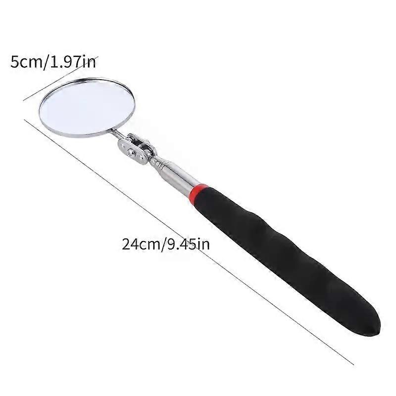 1pc Inspection Mirror 34 Extension 360 Rotation Extendable Telescopic Handle Retractable Lighted Tool On A Stick For Me