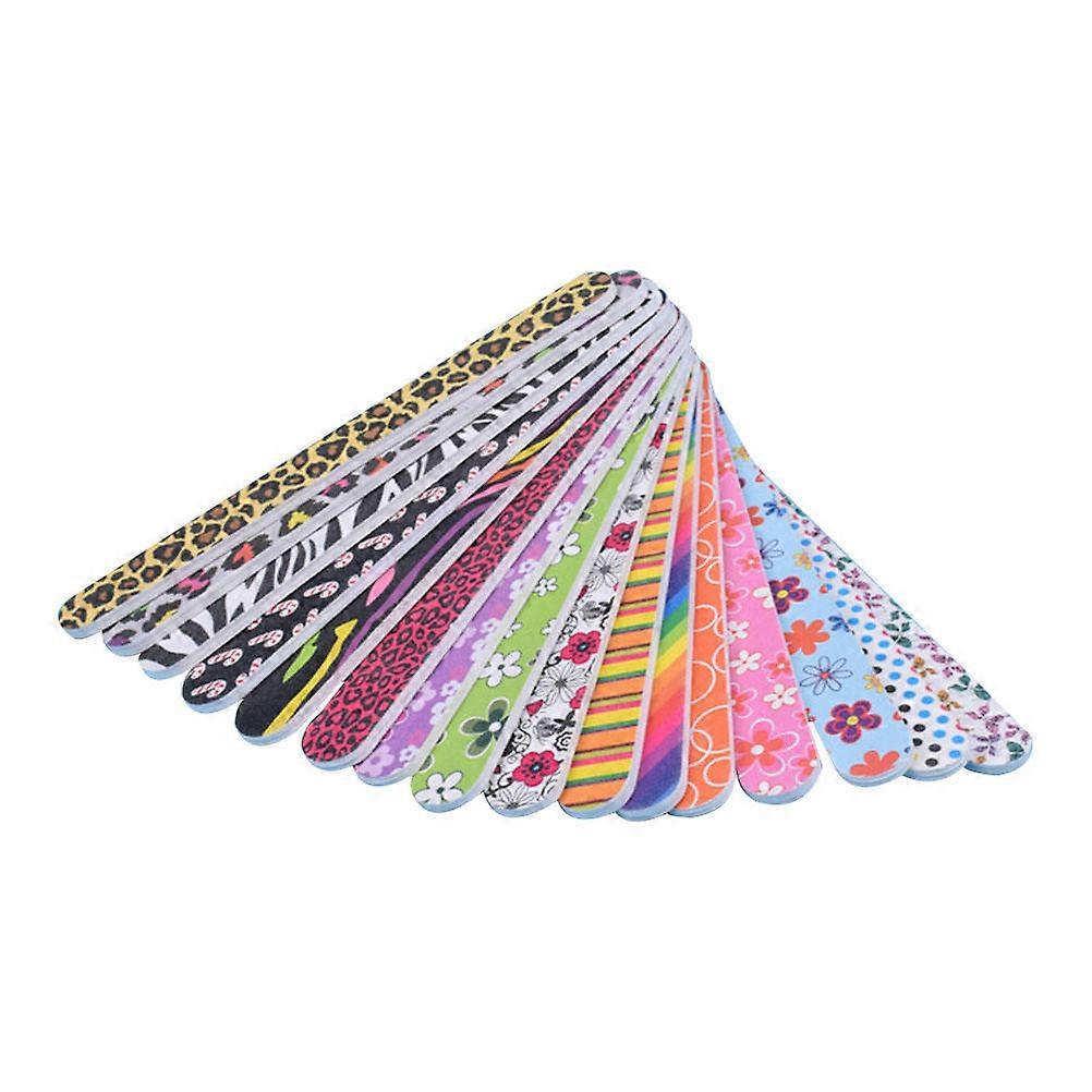 Manicure Tool Professional Long Nail File for Personal Use with Assorted Color Eva 50Pcs