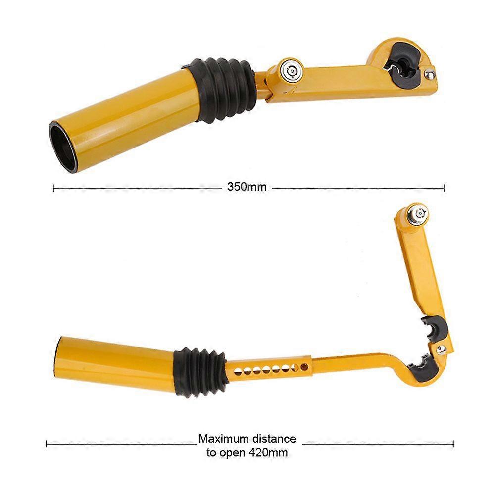 Car Anti-Theft Lock Adjustable Handbrake Shifter Lock Universal Safety Lock with 2 Keys for Car Truck SUV