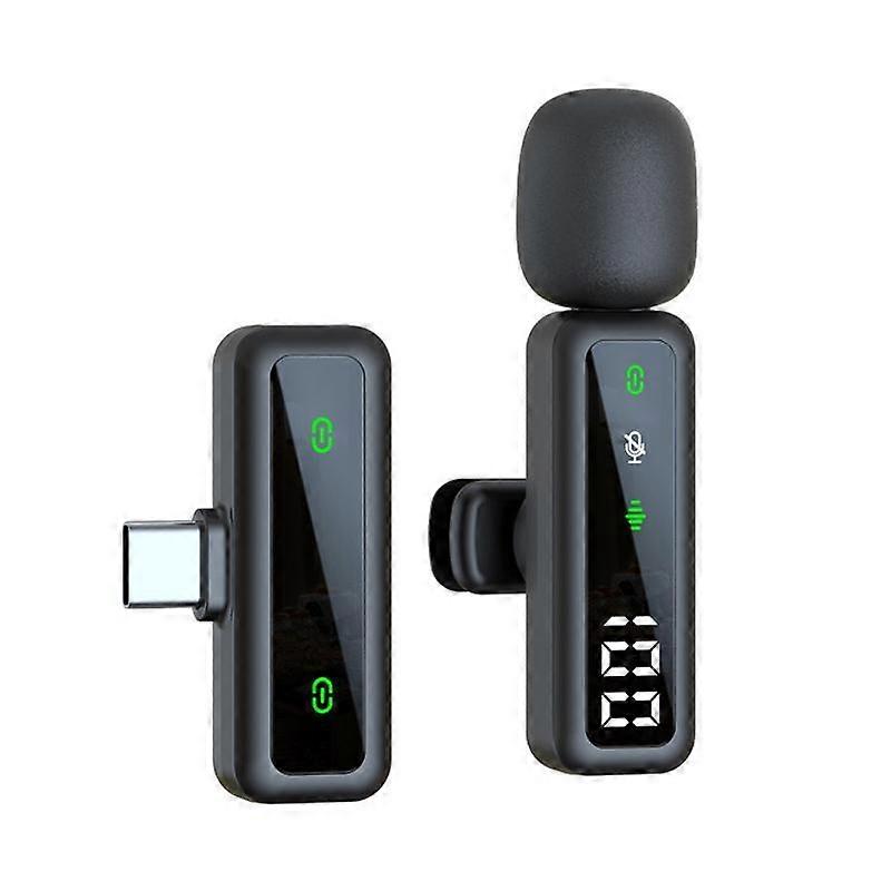 Digital Display Wireless Lapel Microphone H67 Type-C Single Mic