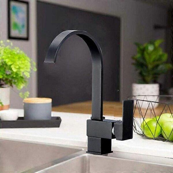 Bathroom faucet, single-hole single-handle, ceramic valve core for adjustable hot and cold water