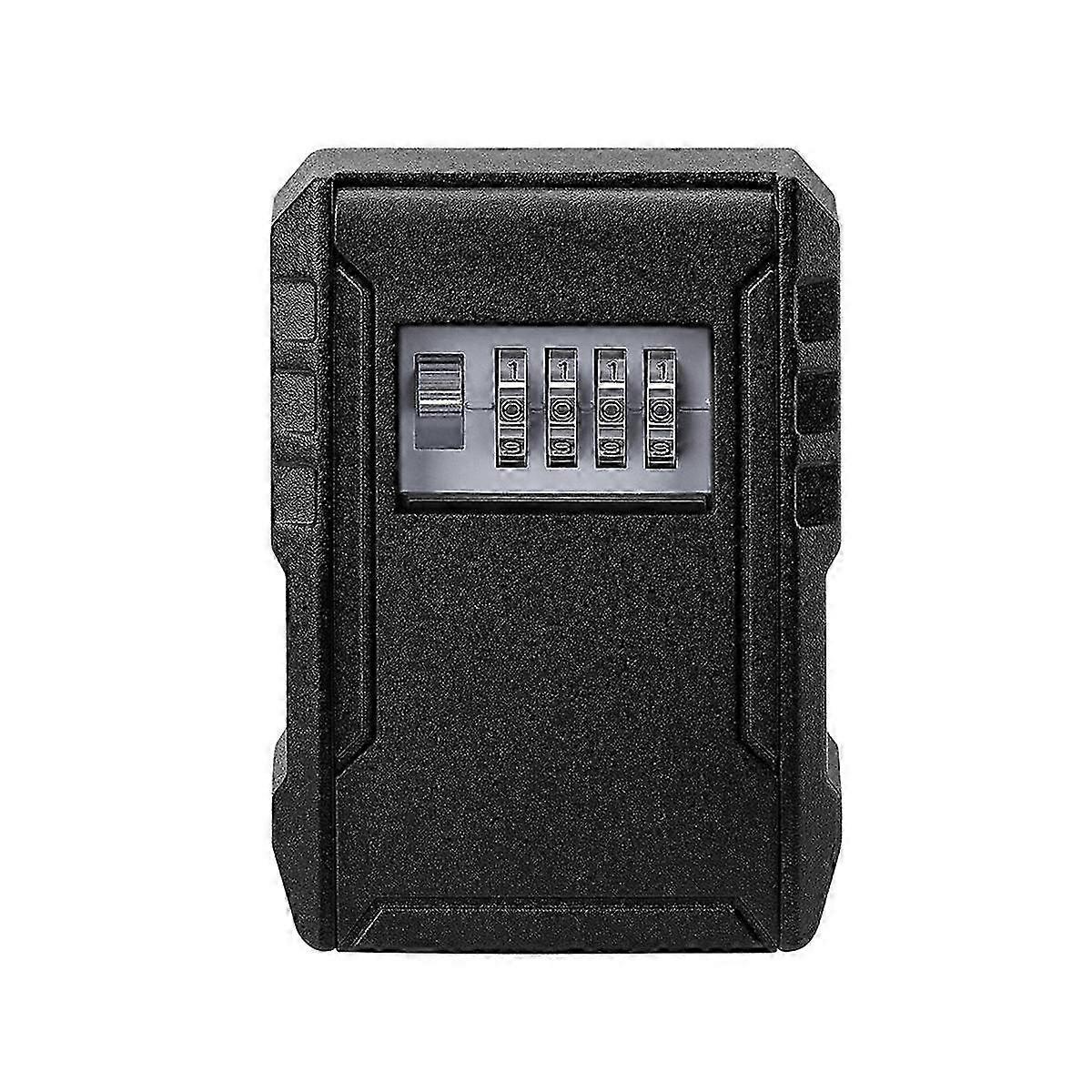 Metal Password Key Box Wall Mounted 4 Digits Password Storage Box Waterproof Anti Theft Safe Lock Large Capacity Keybox
