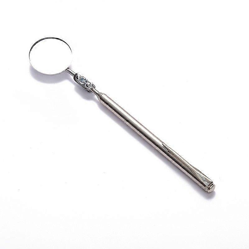 Round Telescoping Inspection Mirror 30mm Mini Swivel Mirror for Mechanics Stainless Steel Extendable Tool for Observation