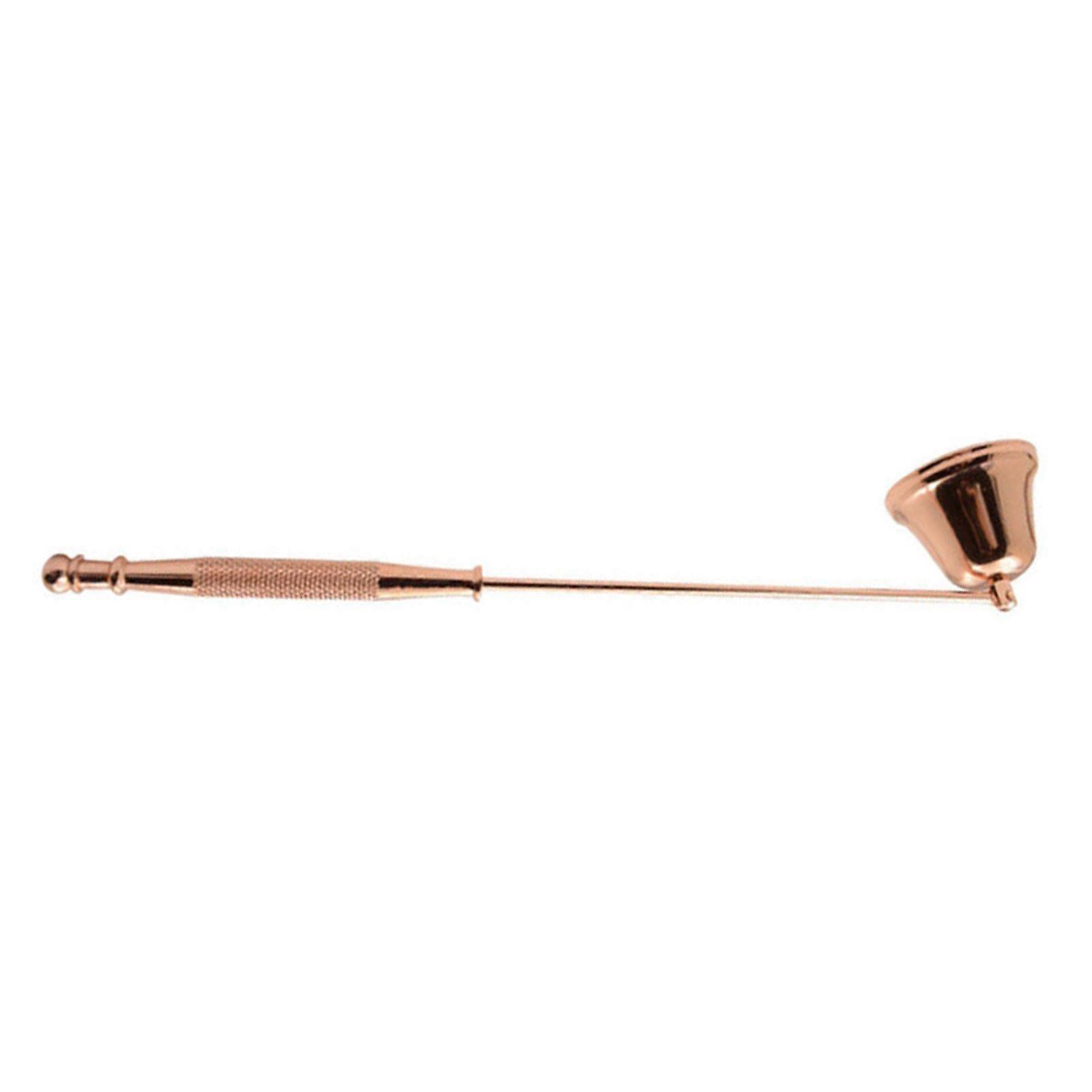 Candle Snuffer Bell Shaped Iron Electroplating Candle Extinguisher for Home Candle Tool Rose Gold