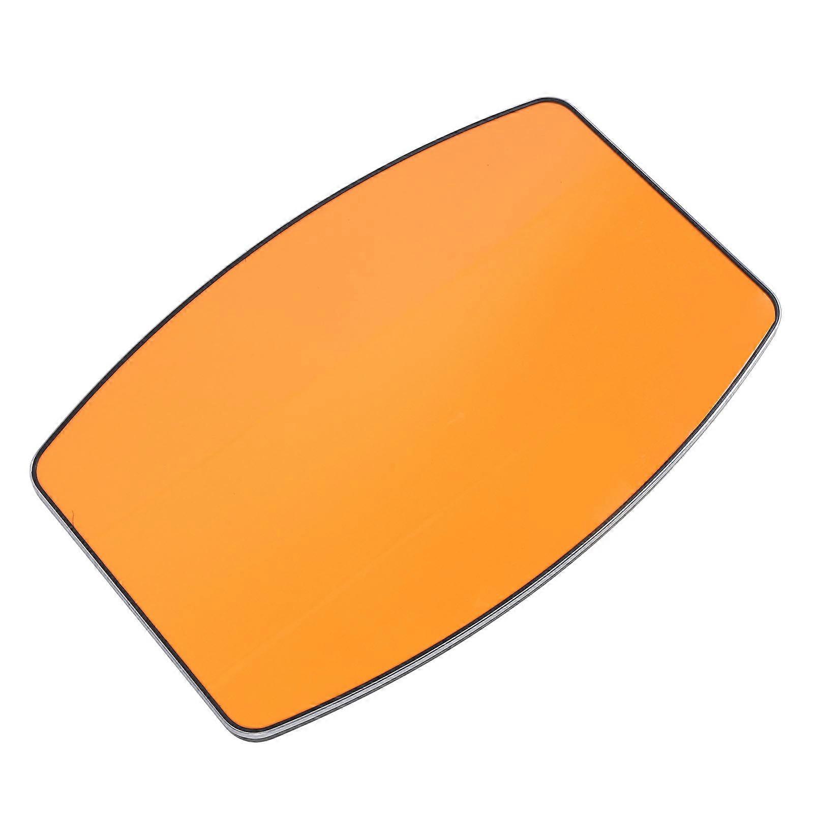 Solid Wood Orange Table Top 23.82x12.20in with Chrome Edge