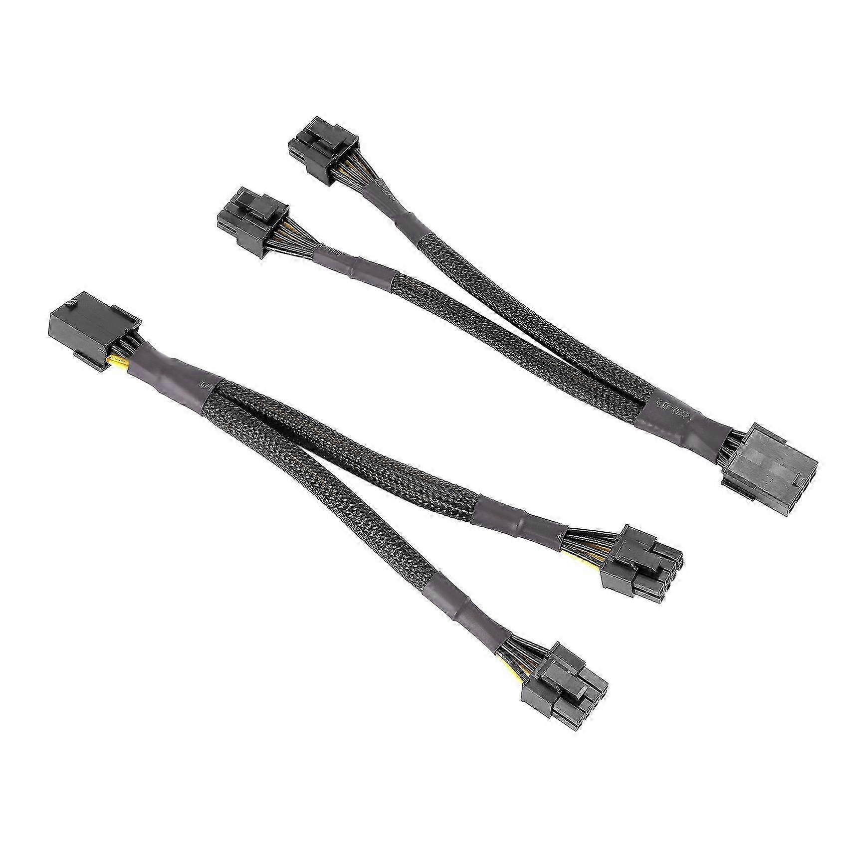 Cable extensor de adaptador de corriente PCI Express PCI Express de 8 pines a doble 2x8 pines hembra a doble 2x8 pines macho