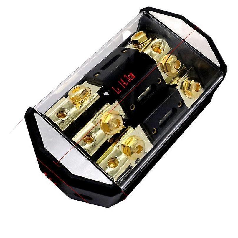 Automotive audio fuse holder, one-to-two function, supporting high-power devices