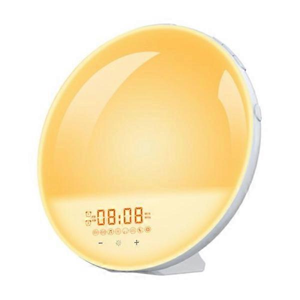 Easy Wake-up Alarm Clock with Dual Alarms, 7 Colors & RGB Daylight.