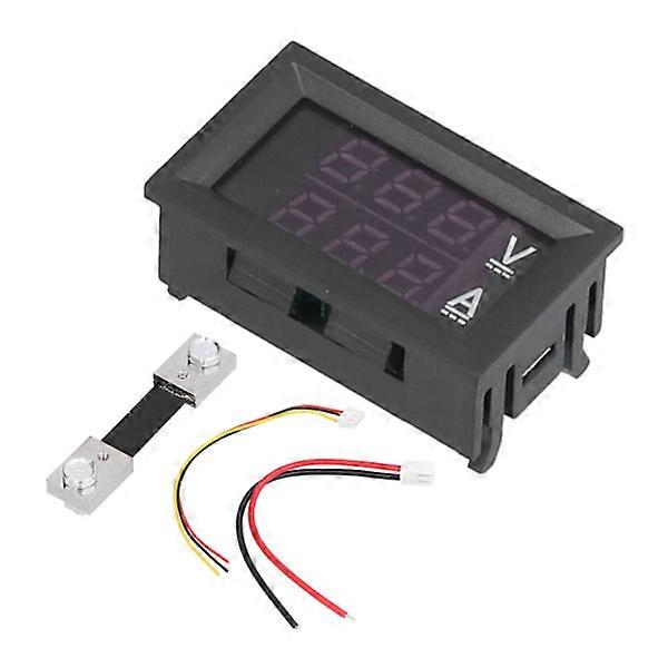 Voltage Current Display Meter Tester DC4.5V100V Red Blue LED Digital Voltmeter Ammeter Indicator Panel