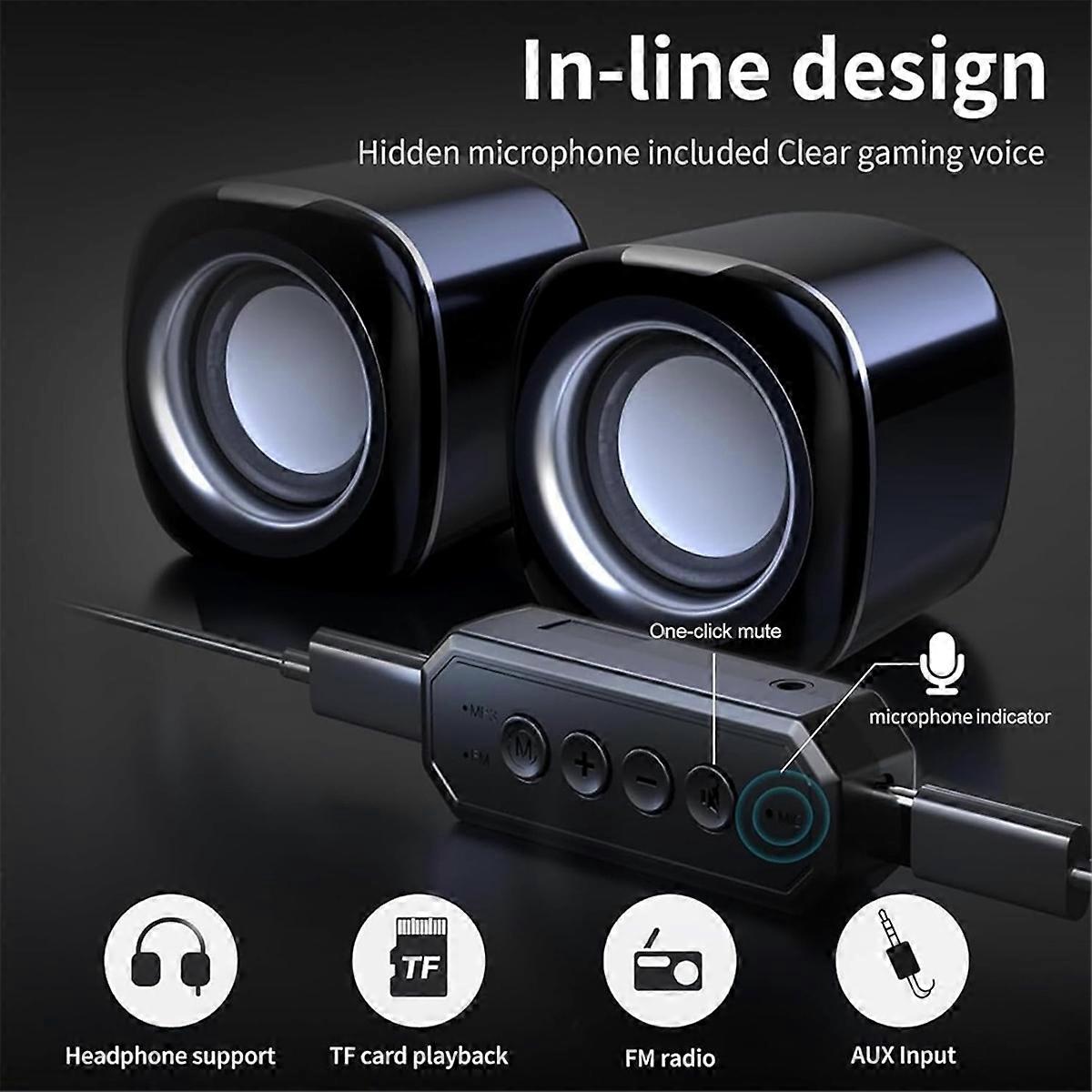 Computer Speakers for PC,Mini Computer Speakers with Bluetooth