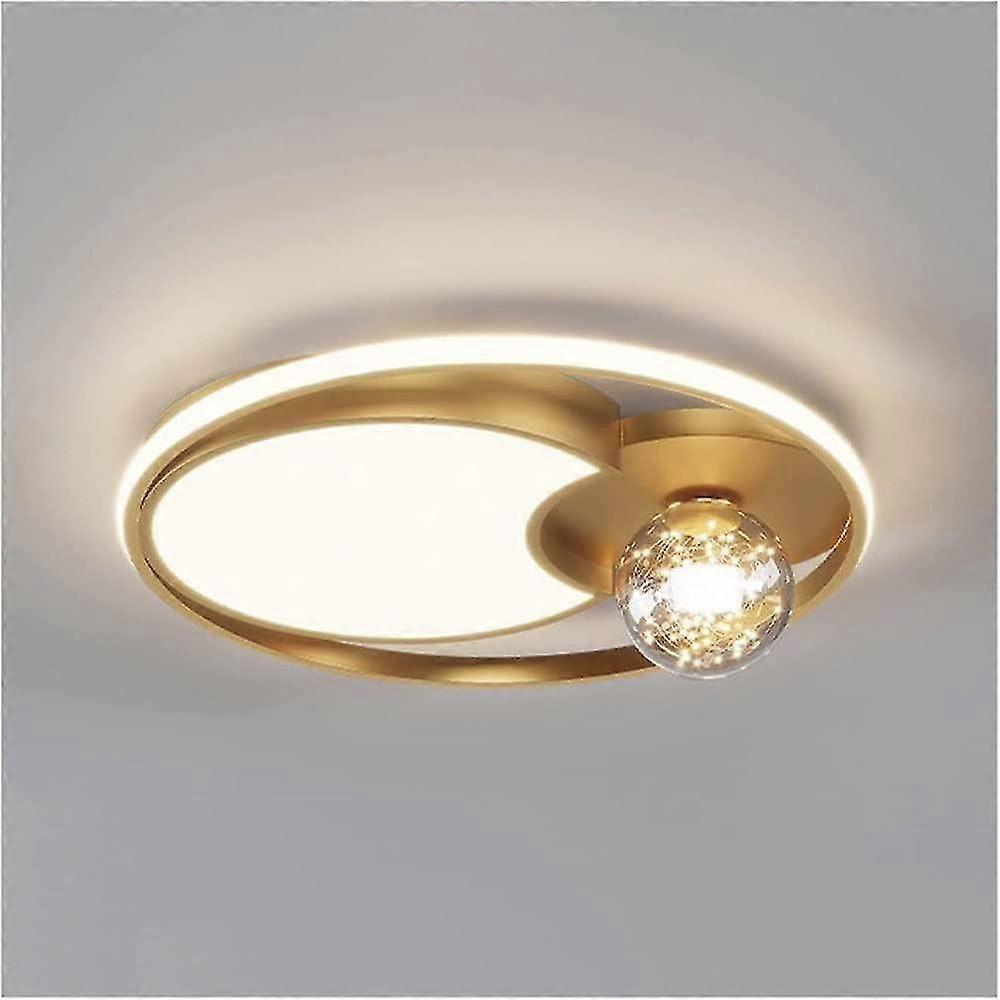 Round LED Ceiling Lamp ,Creative Remote Control Dimmable Ceiling La...