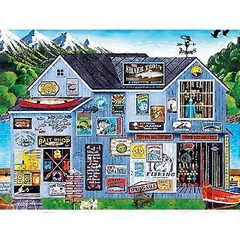 300/500/1000 Peça EZ Grip Jigsaw Puzzle - A truta prateada